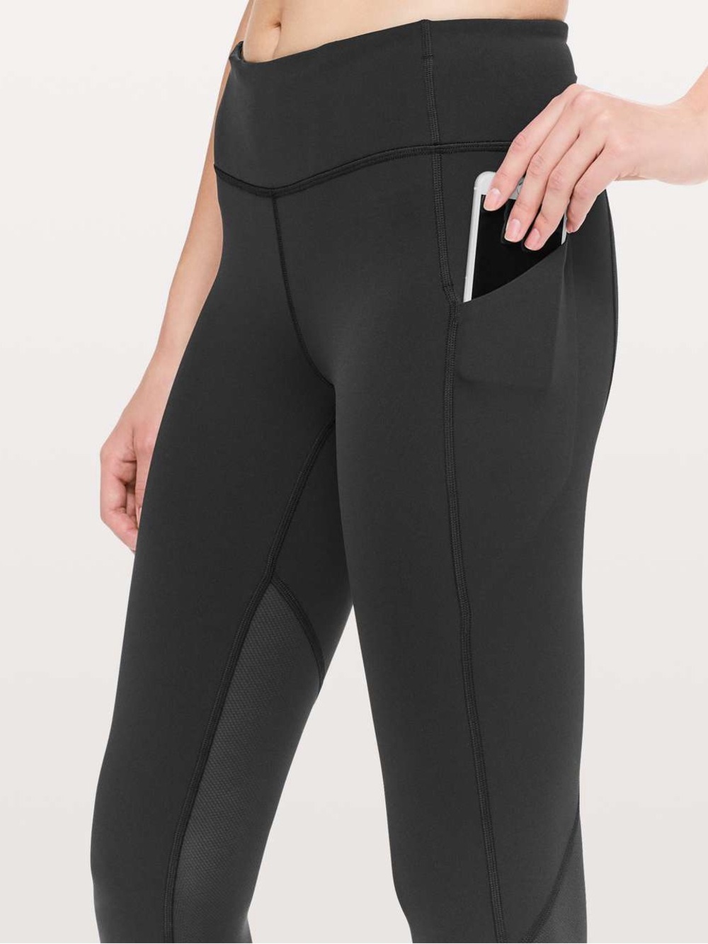 Lululemon Pace Rival Crop Leggings Full-On Luxtreme 22" Black Size 4